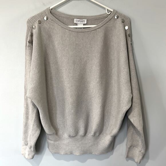 Carmen Marc Valvo Sweater Women's size Large - Picture 1 of 5